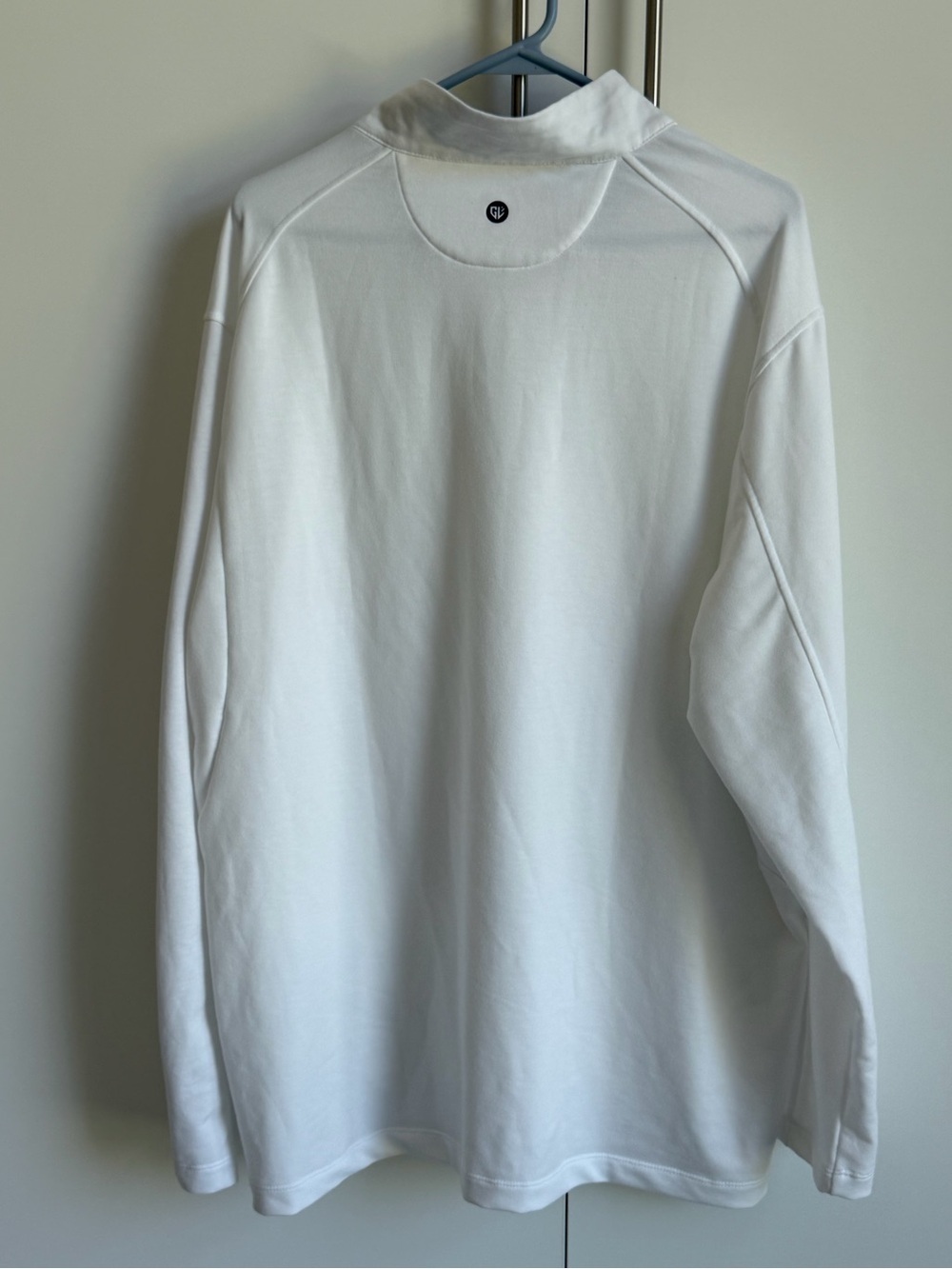 GRAHAM Luxe Men’s White 1/4 Zip Pullover Shirt Size 2XL Athletic Stretch - Picture 3 of 8